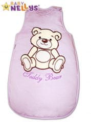 Baby Nellys Spací vak Teddy Bear Baby Nellys - lila vel. 0+