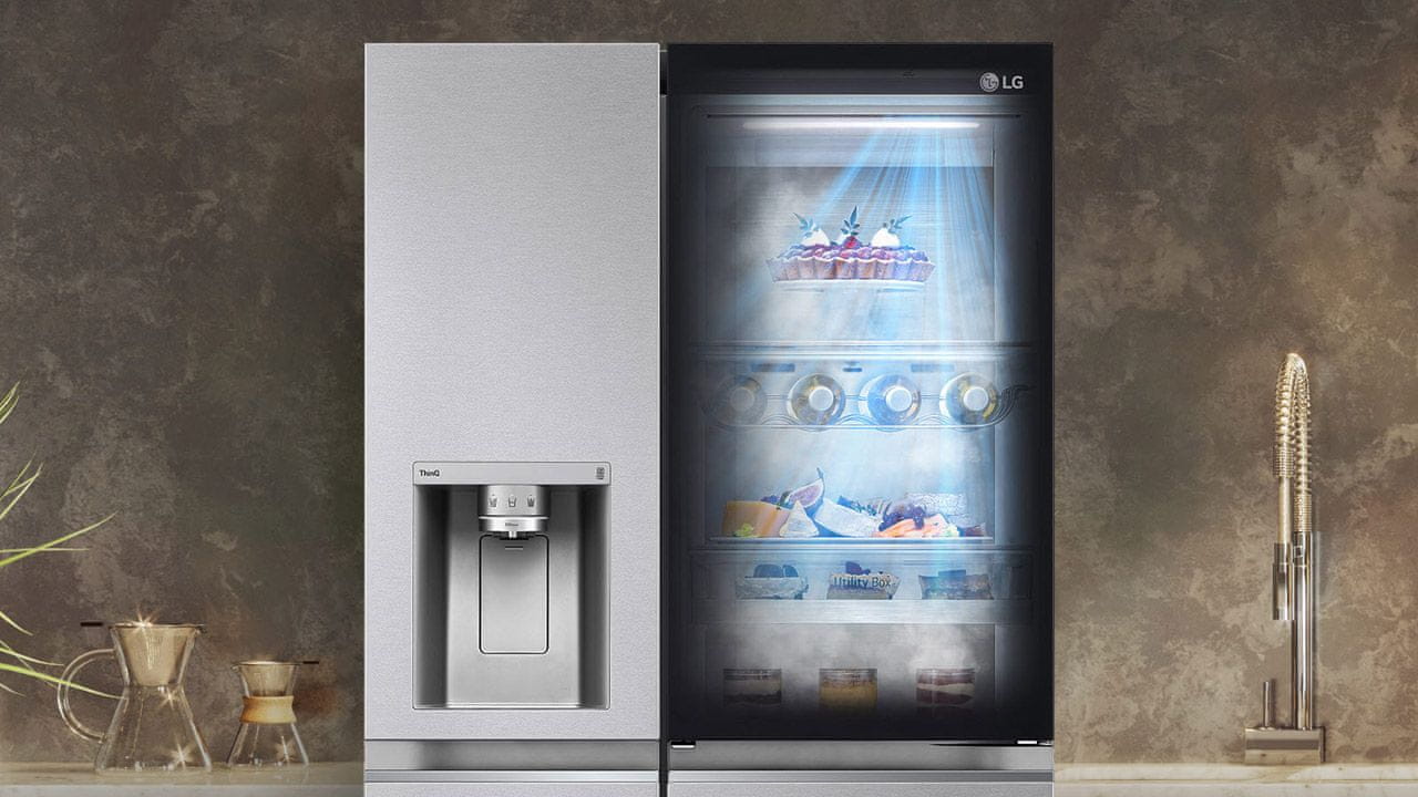 Americká chladnička LG GSXV91MBAE DoorCooling+